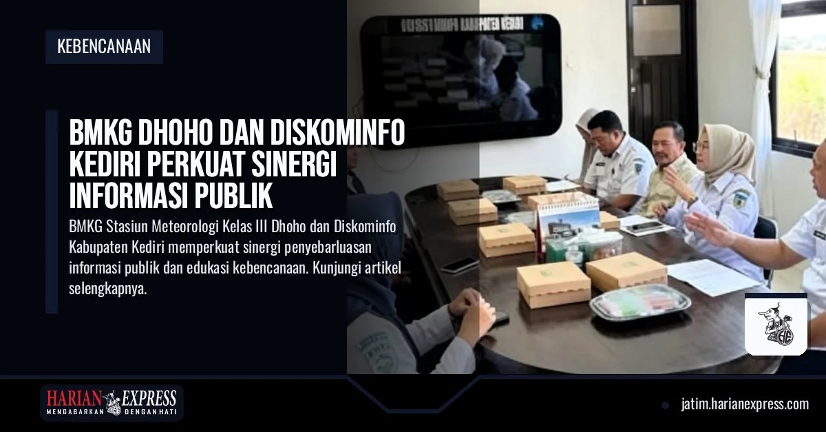 BMKG Dhoho dan Diskominfo Kediri Perkuat Sinergi Informasi Publik