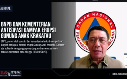 BNPB dan Kementerian Antisipasi Dampak Erupsi Gunung Anak Krakatau