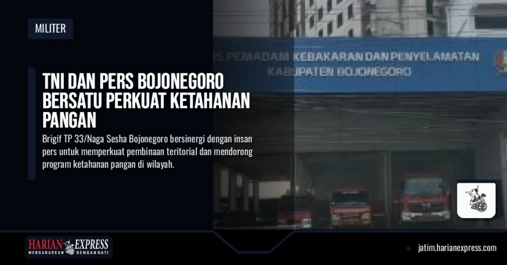 TNI dan Pers Bojonegoro Bersatu Perkuat Ketahanan Pangan