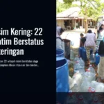 Puncak Musim Kering: 22 Daerah di Jatim Berstatus Darurat Kekeringan