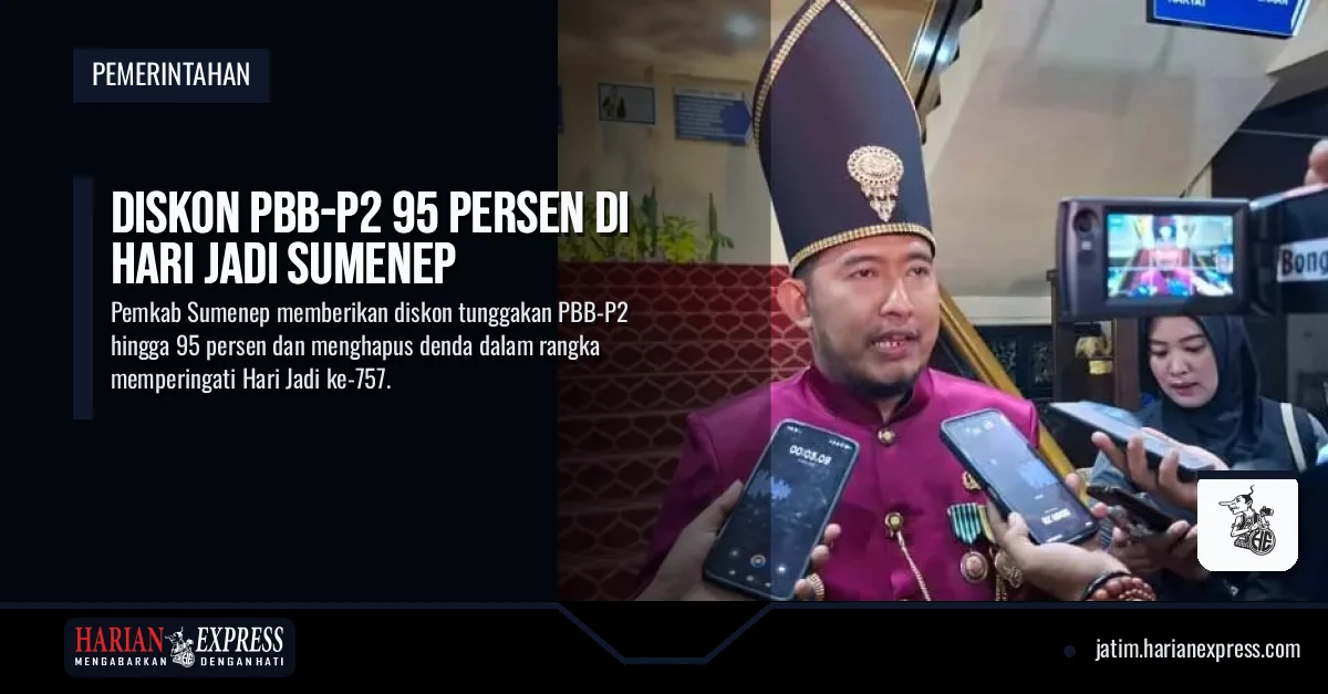 Diskon PBB-P2 95 Persen di Hari Jadi Sumenep