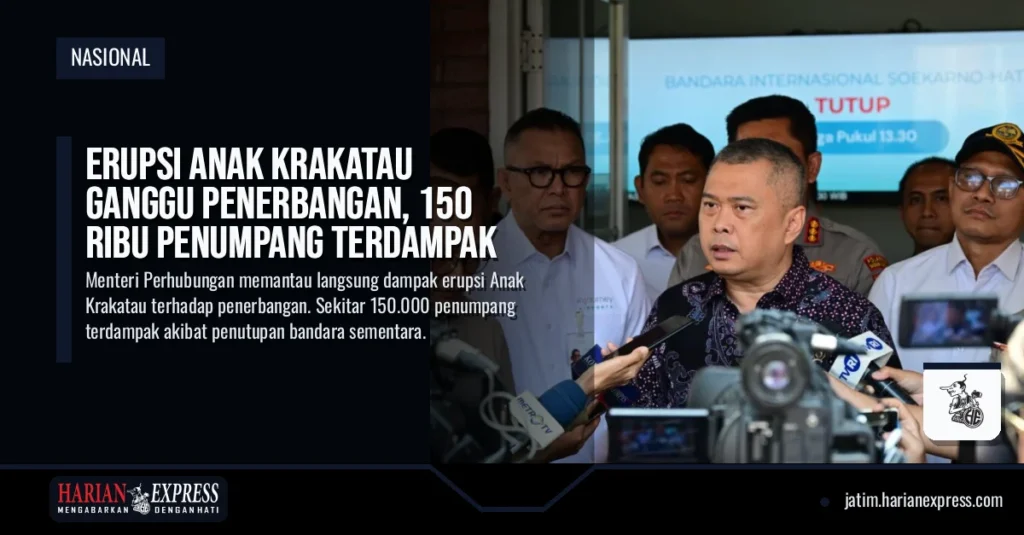 Erupsi Anak Krakatau Ganggu Penerbangan, 150 Ribu Penumpang Terdampak