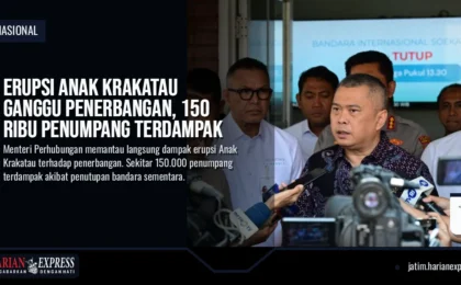 Erupsi Anak Krakatau Ganggu Penerbangan, 150 Ribu Penumpang Terdampak