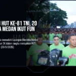 Meriahkan HUT Ke-81 TNI, 20 Ribu Warga Medan Ikut Fun Run 5K