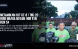 Meriahkan HUT Ke-81 TNI, 20 Ribu Warga Medan Ikut Fun Run 5K