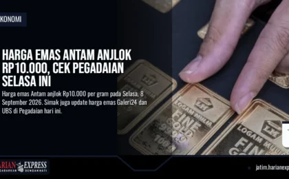 Harga Emas Antam Anjlok Rp10.000, Cek Pegadaian Selasa Ini