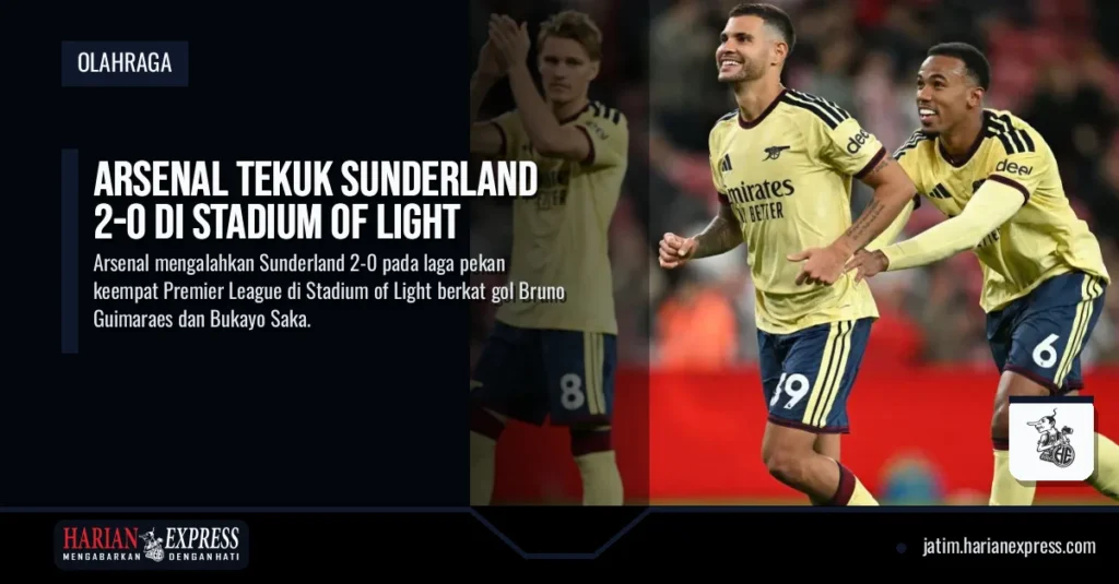 Arsenal Tekuk Sunderland 2-0 di Stadium of Light