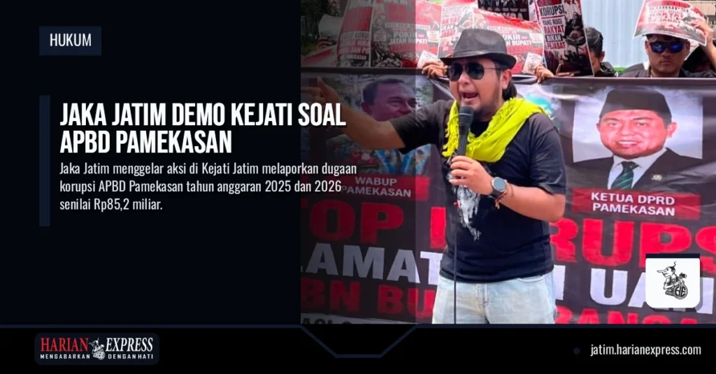 Jaka Jatim Demo Kejati Soal APBD Pamekasan
