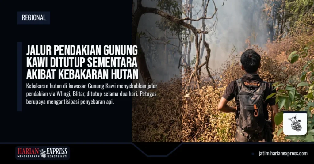 Jalur Pendakian Gunung Kawi Ditutup Sementara Akibat Kebakaran Hutan