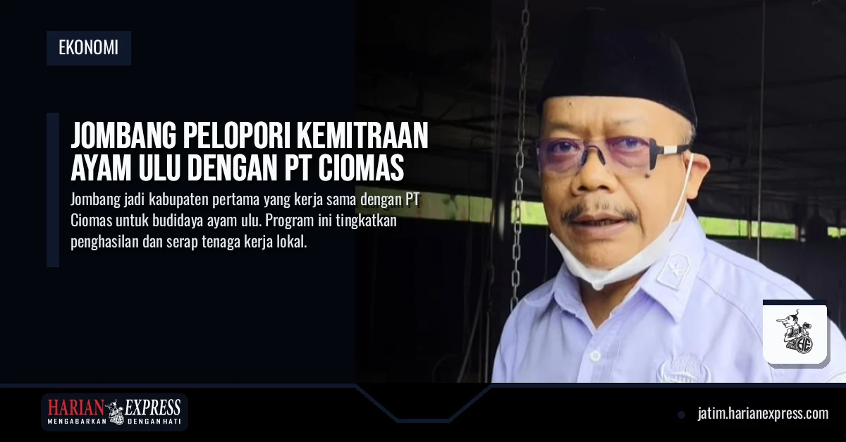 Jombang Pelopori Kemitraan Ayam Ulu dengan PT Ciomas