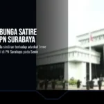 Karangan Bunga Satire Hebohkan PN Surabaya