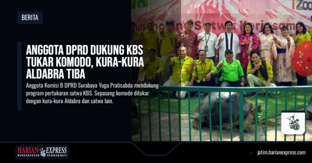 Anggota DPRD Dukung KBS Tukar Komodo, Kura-kura Aldabra Tiba