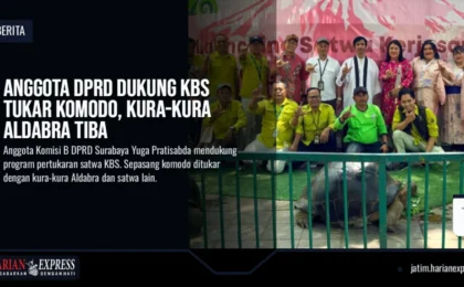 Anggota DPRD Dukung KBS Tukar Komodo, Kura-kura Aldabra Tiba