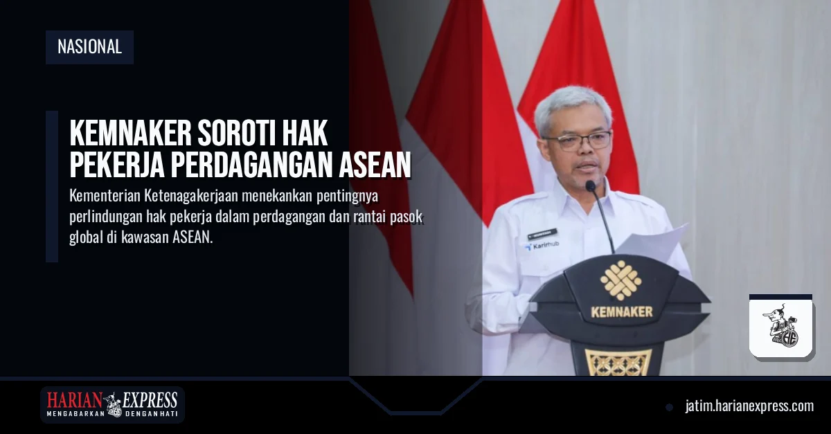 Kemnaker Soroti Hak Pekerja Perdagangan ASEAN