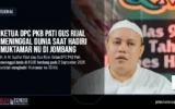 Ketua DPC PKB Pati Gus Rijal Meninggal Dunia Saat Hadiri Muktamar NU di Jombang