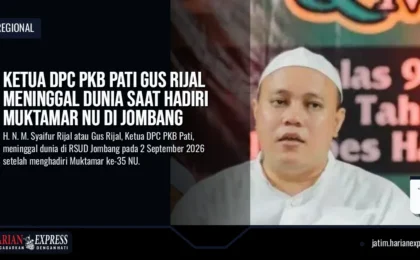 Ketua DPC PKB Pati Gus Rijal Meninggal Dunia Saat Hadiri Muktamar NU di Jombang Ketua DPC PKB Pati Gus Rijal Meninggal Dunia Saat Hadiri Muktamar NU di Jombang