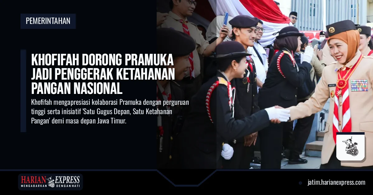 Khofifah Dorong Pramuka Jadi Penggerak Ketahanan Pangan Nasional