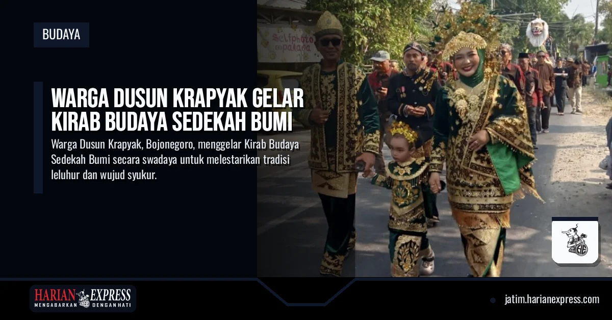 Warga Dusun Krapyak Gelar Kirab Budaya Sedekah Bumi