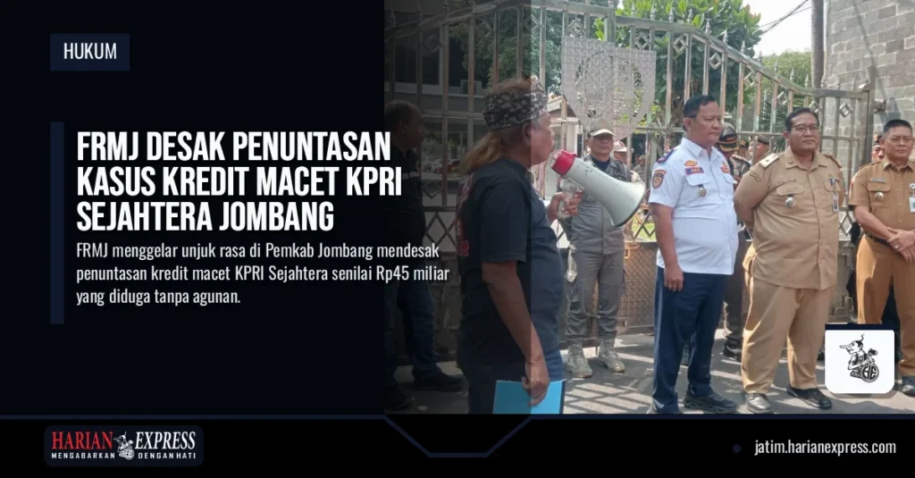 FRMJ Desak Penuntasan Kasus Kredit Macet KPRI Sejahtera Jombang