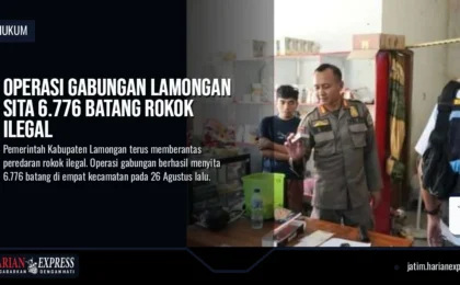 Operasi Gabungan Lamongan Sita 6.776 Batang Rokok Ilegal