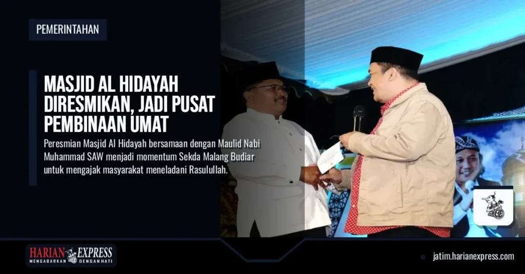 Masjid Al Hidayah Diresmikan, Jadi Pusat Pembinaan Umat