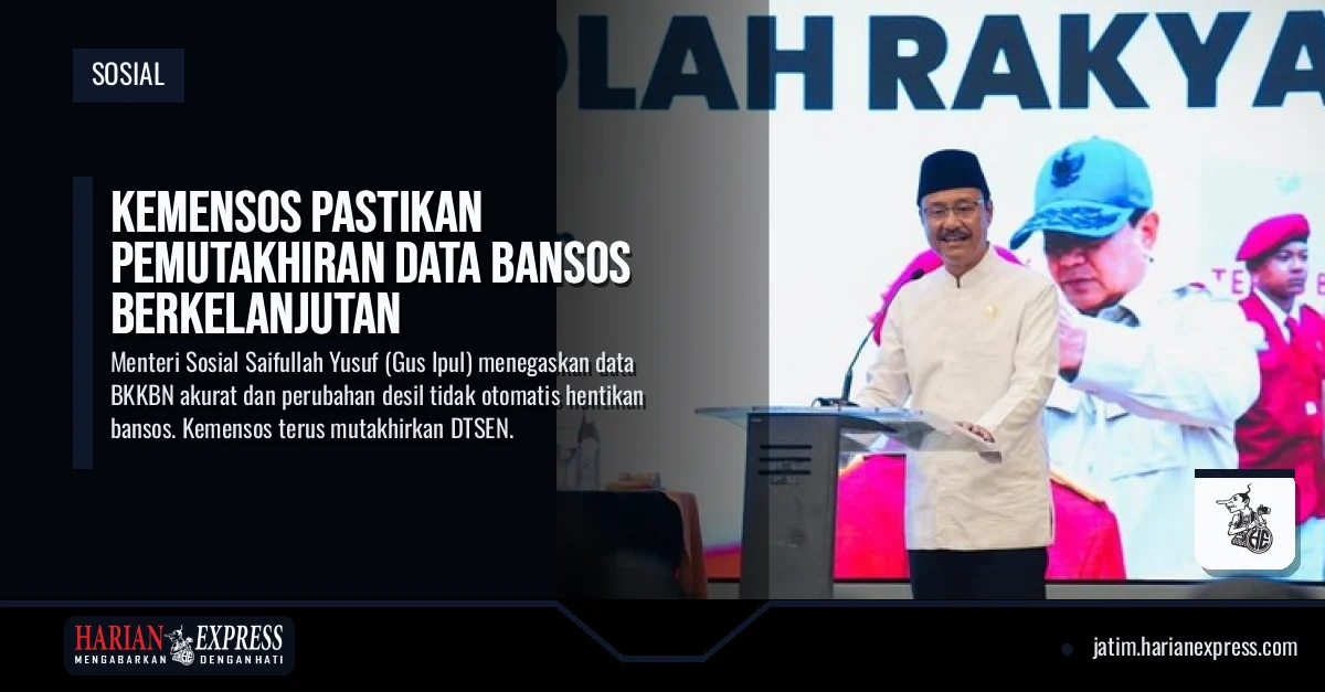 Kemensos Pastikan Pemutakhiran Data Bansos Berkelanjutan