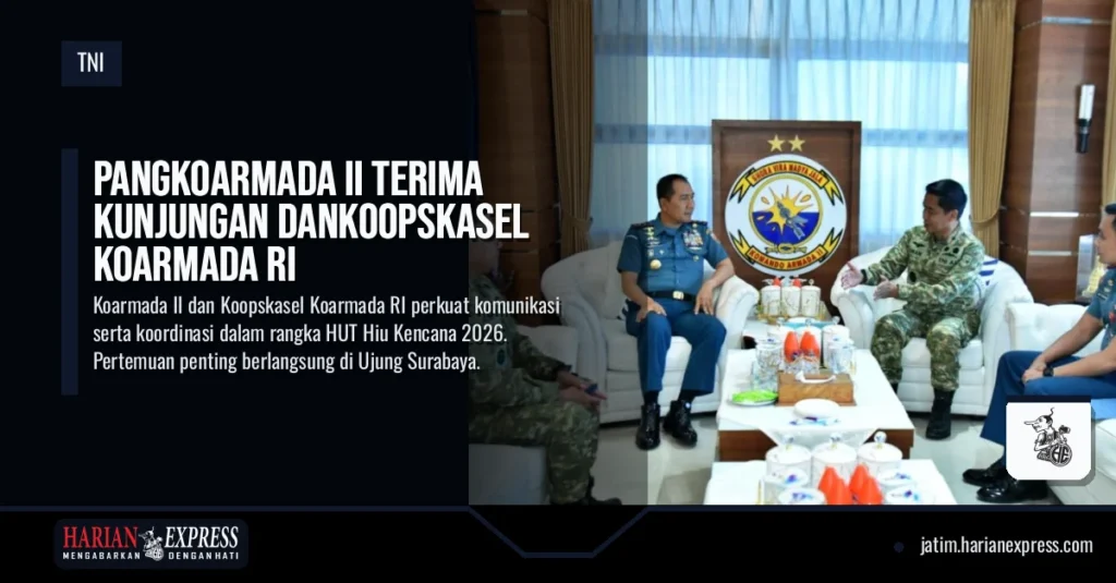 Pangkoarmada II Terima Kunjungan Dankoopskasel Koarmada RI