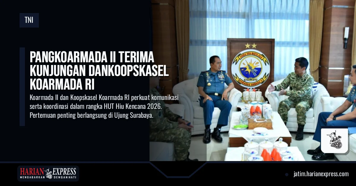 Pangkoarmada II Terima Kunjungan Dankoopskasel Koarmada RI