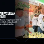 Sekda Kabupaten Pasuruan Yudha Triwidya Sasongko membuka pasar murah di Kecamatan Grati, Senin (7/9/2026). (Foto Dok Ho/RadarBangsa.co.id)