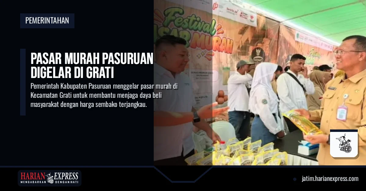 Pasar Murah Pasuruan Digelar di Grati