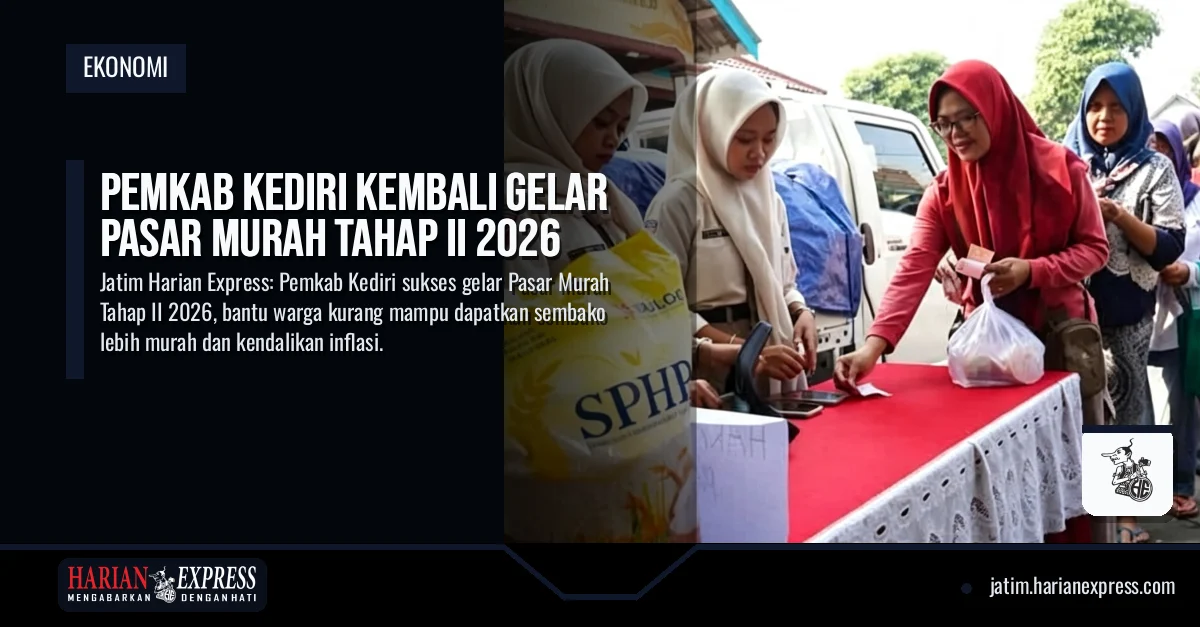 Pemkab Kediri Kembali Gelar Pasar Murah Tahap II 2026