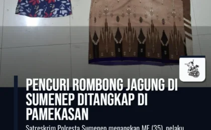 Pencuri Rombong Jagung di Sumenep Ditangkap di Pamekasan
