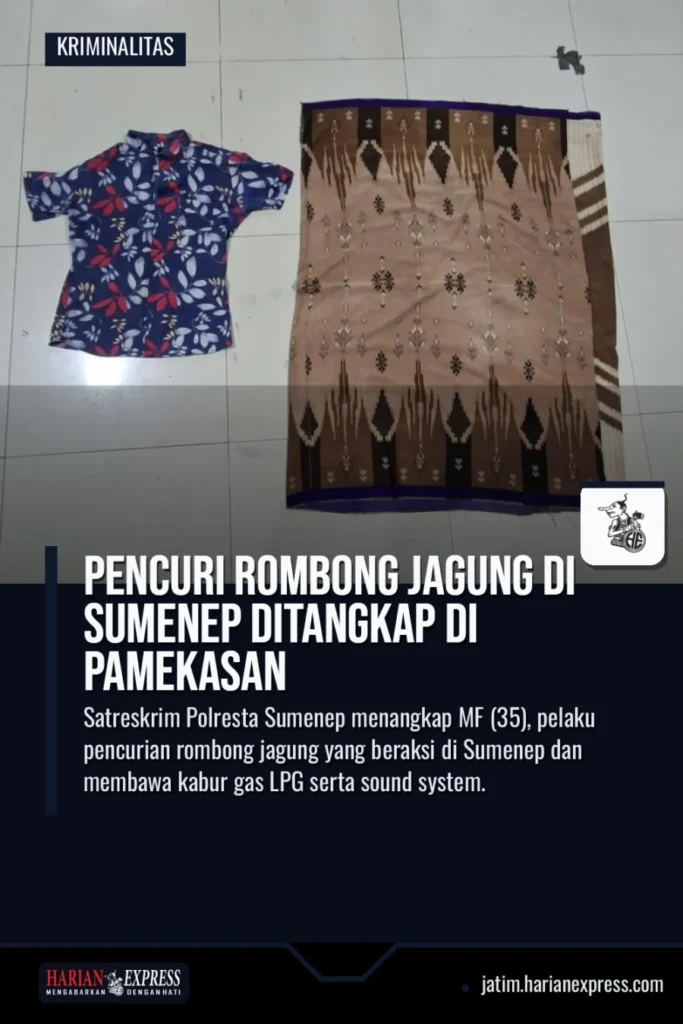 Pencuri Rombong Jagung di Sumenep Ditangkap di Pamekasan