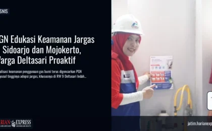 PGN Edukasi Keamanan Jargas di Sidoarjo dan Mojokerto, Warga Deltasari Proaktif