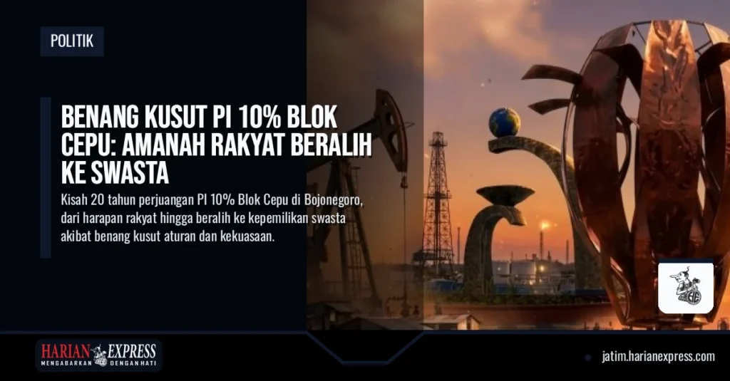 Benang Kusut PI 10% Blok Cepu: Amanah Rakyat Beralih ke Swasta