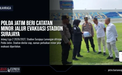 Polda Jatim Beri Catatan Minor Jalur Evakuasi Stadion Surajaya