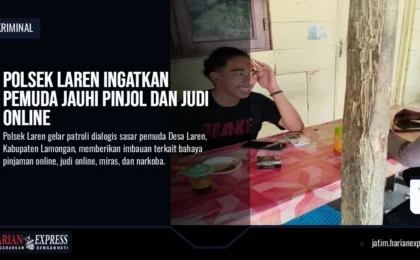 Polsek Laren Ingatkan Pemuda Jauhi Pinjol dan Judi Online