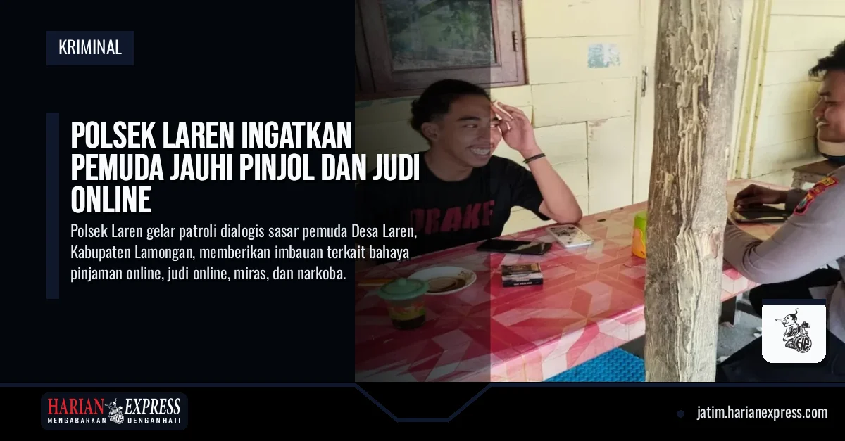 Polsek Laren Ingatkan Pemuda Jauhi Pinjol dan Judi Online