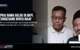 Pria Bawa Golok di GKPI Tangerang Minta Maaf