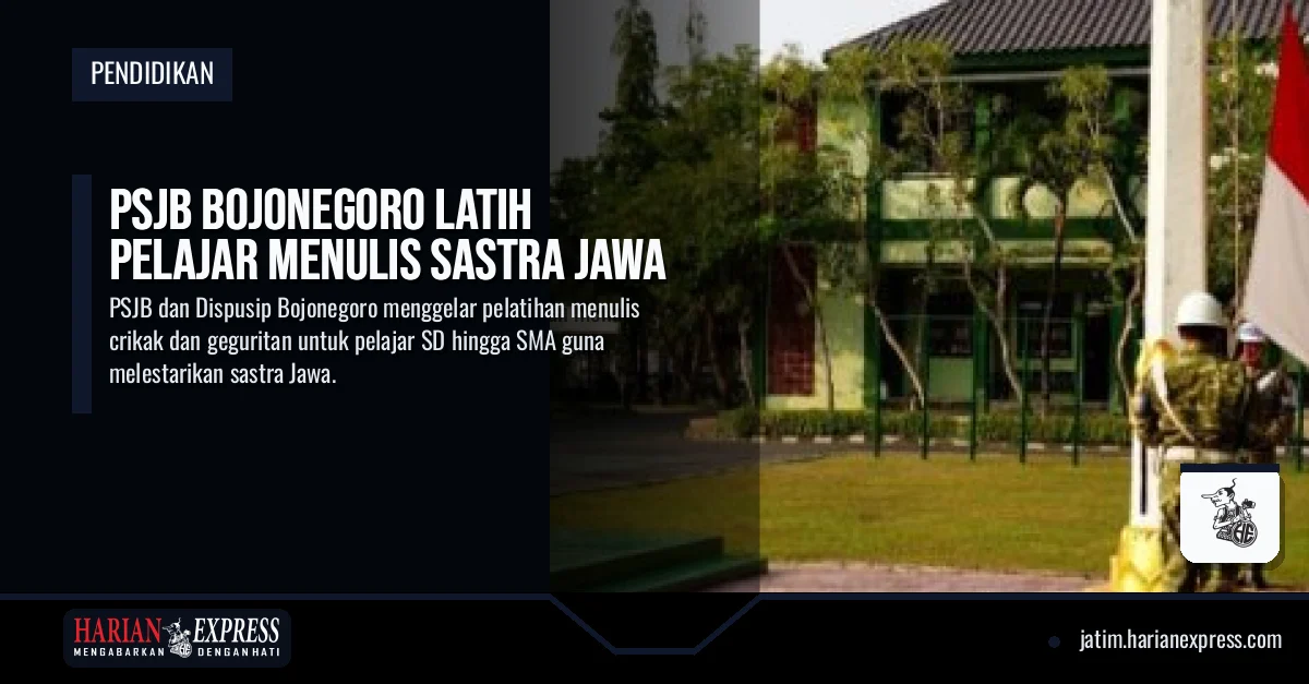 PSJB Bojonegoro Latih Pelajar Menulis Sastra Jawa