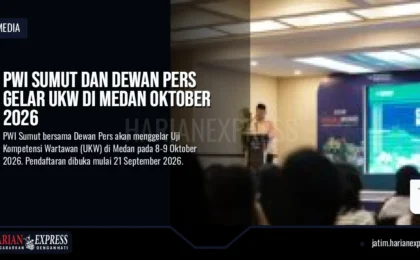 PWI Sumut dan Dewan Pers Gelar UKW di Medan Oktober 2026