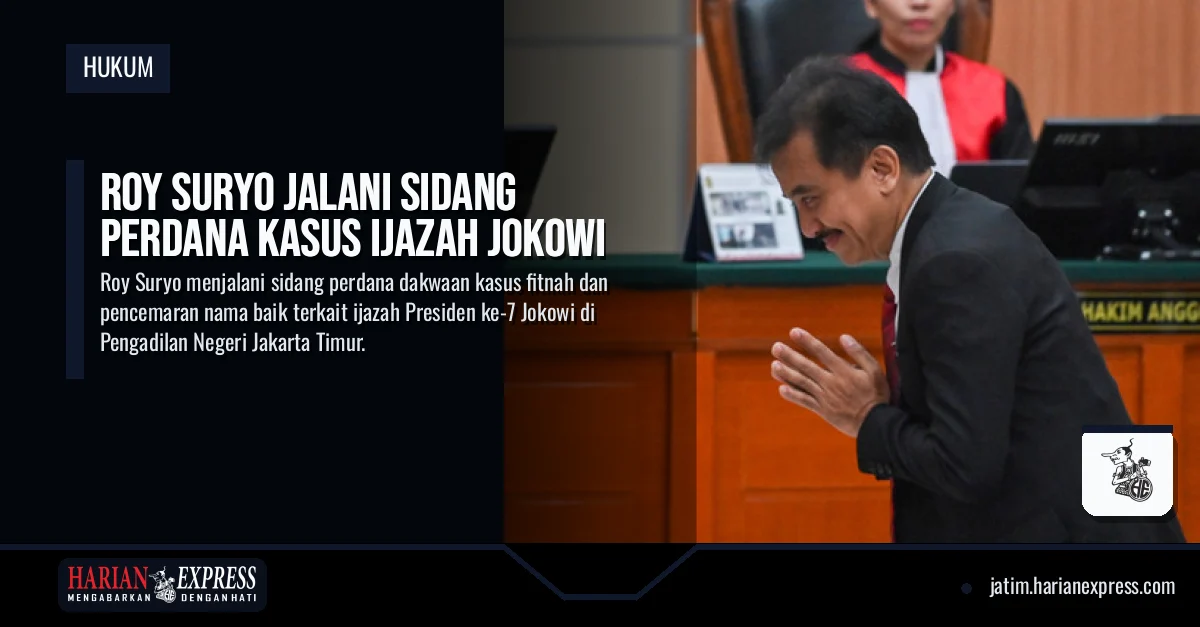 Roy Suryo Jalani Sidang Perdana Kasus Ijazah Jokowi