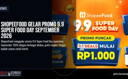 ShopeeFood Gelar Promo 9.9 Super Food Day September 2026