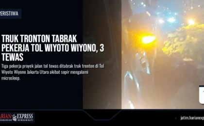 Truk Tronton Tabrak Pekerja Tol Wiyoto Wiyono, 3 Tewas