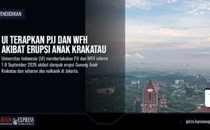 UI Terapkan PJJ dan WFH Akibat Erupsi Anak Krakatau