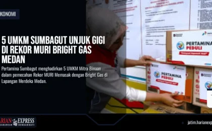 5 UMKM Sumbagut Unjuk Gigi di Rekor MURI Bright Gas Medan