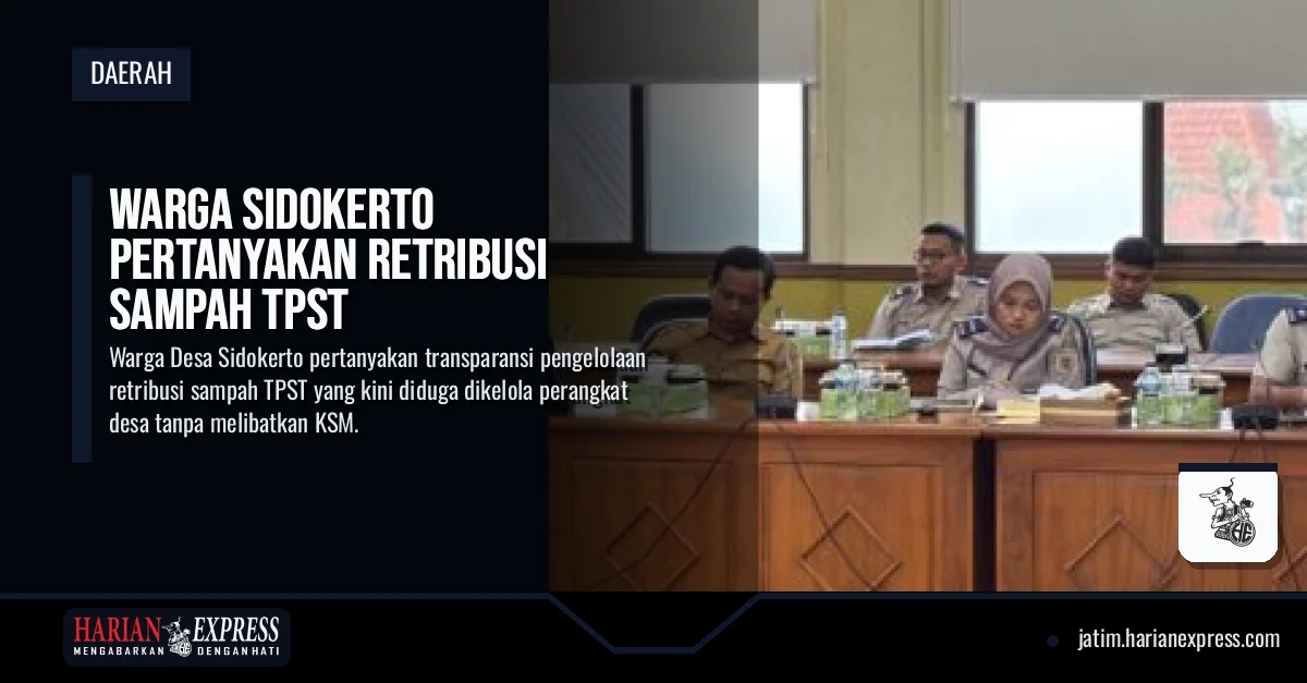 Warga Sidokerto Pertanyakan Retribusi Sampah TPST