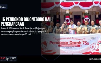 16 Pendonor Bojonegoro Raih Penghargaan