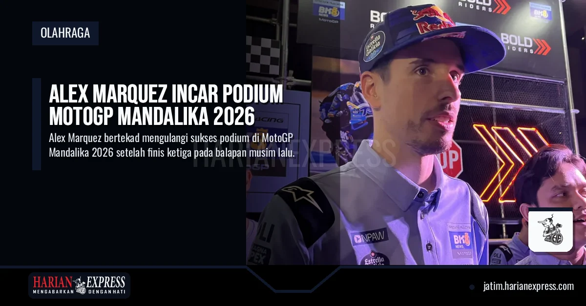 Alex Marquez Incar Podium MotoGP Mandalika 2026
