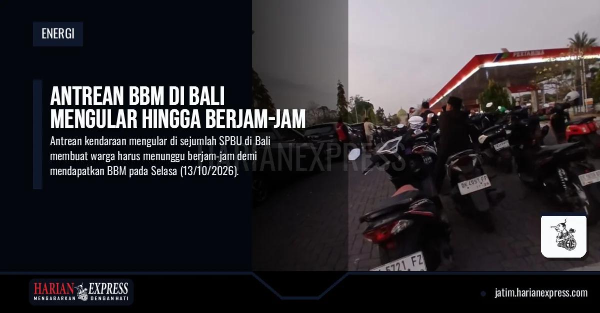 Antrean BBM di Bali Mengular hingga Berjam-jam
